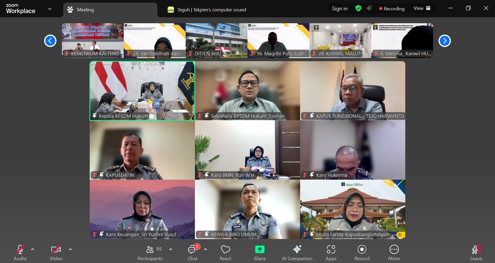 2025 08 25 Pembukaan Pelatihan Teknis Manajemen Kesekretariatan bagi KabagTU2