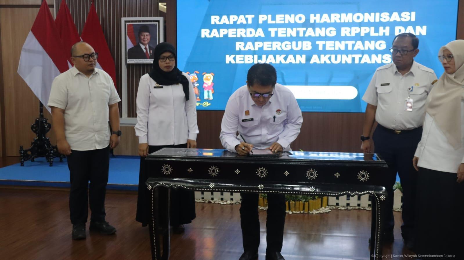 Menuju Regulasi Berkualitas, Raperda RPPLH dan Rapergub Kebijakan Akuntansi Masuki Tahap Harmonisasi